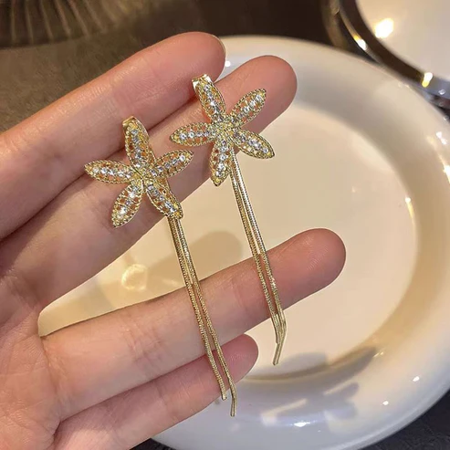 Starry Tassels Earrings
