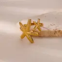 Starfish Beachy Gold Ring