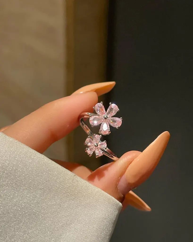 a Spring time Ring- pink
