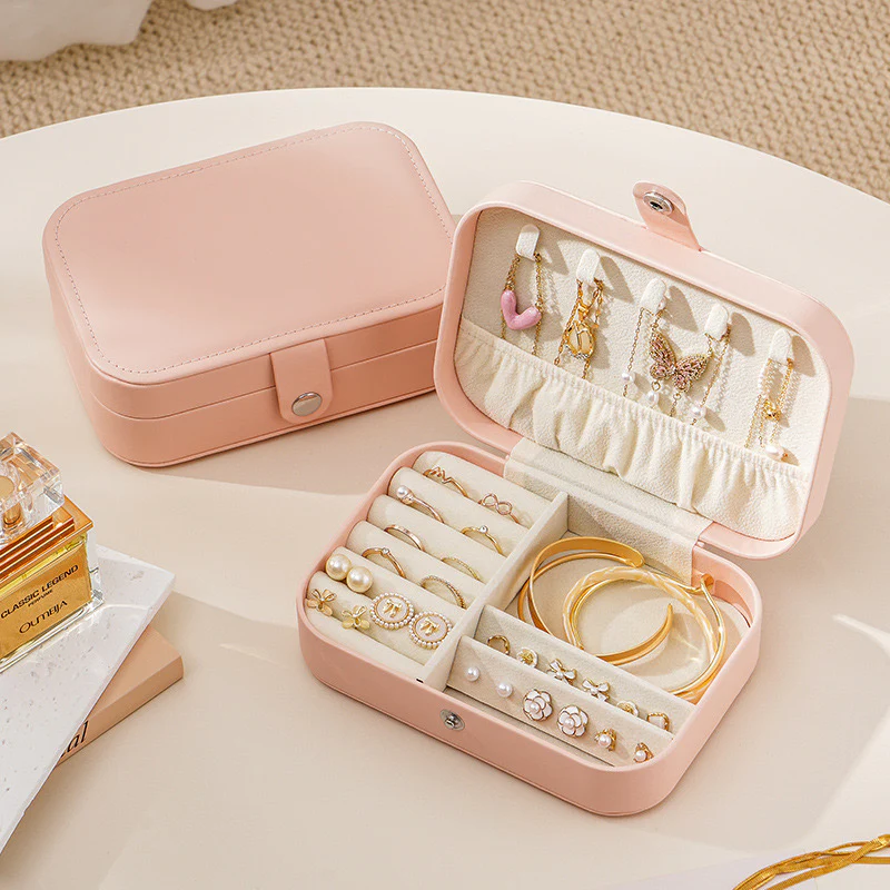 1 Pretty Pink Solid Jewellery Organiser