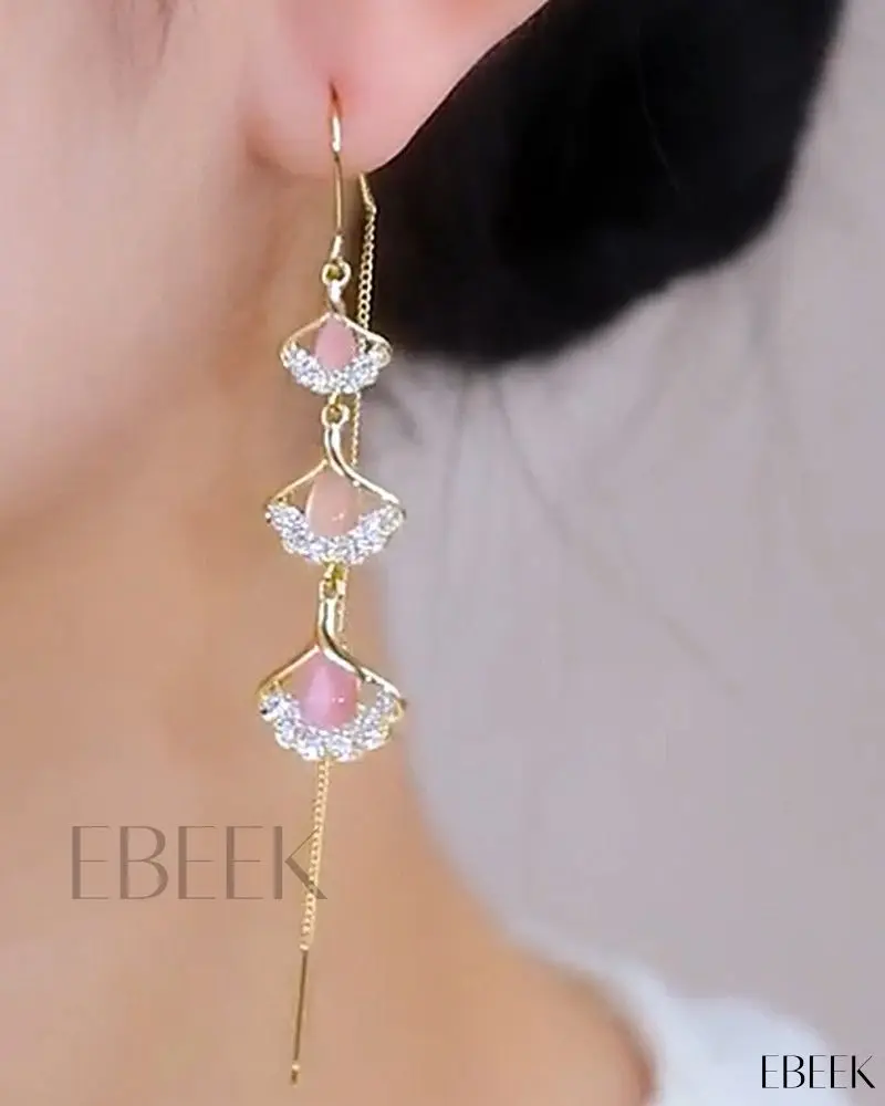 crystal drop earring