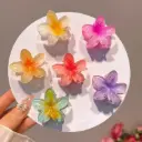 Pinteresty 6 Floral Claw Clips - small