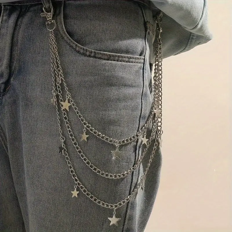 star charm jeans chain