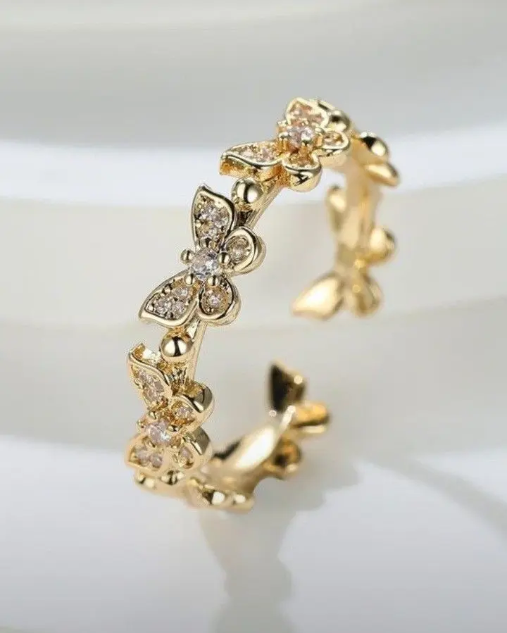 butterfly around ring