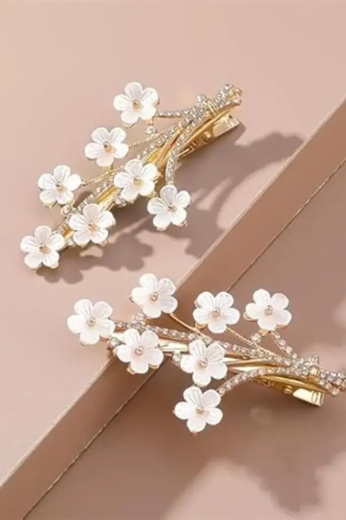 2 Pearl Hair Clips