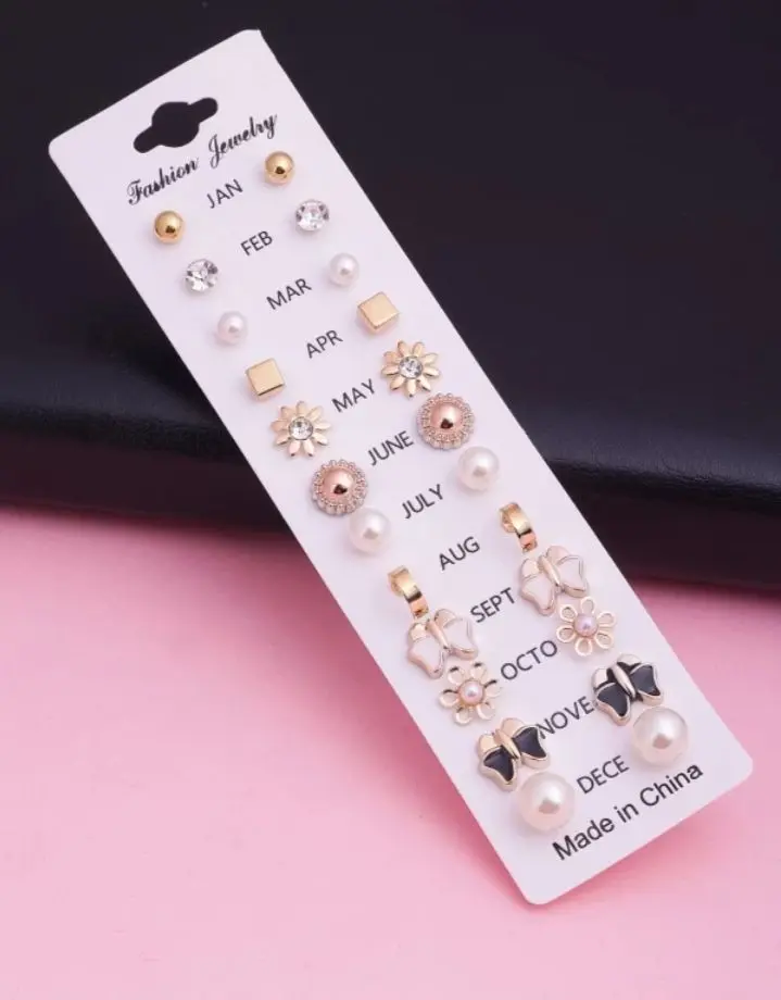 daily wear 12 earrings pairs