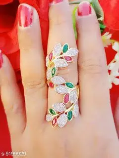 red&green long ring