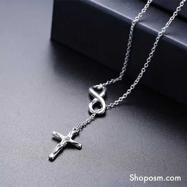cross and infinity necklace