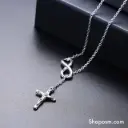 cross and infinity necklace