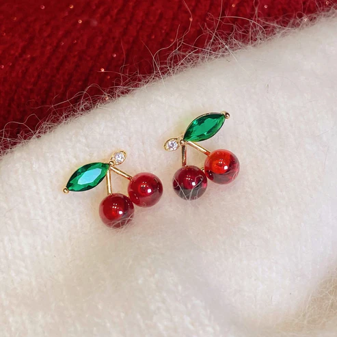 Talk of the Town Cherry Earrings